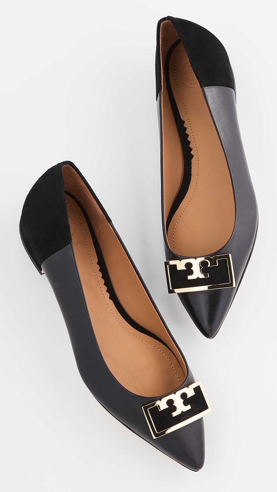 tory burch pointed flats