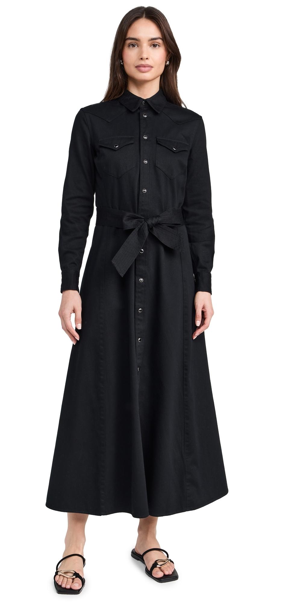Polo Ralph Lauren Long Sleeve Day Dress in Black | Lyst Polo Ralph Lauren Long Sleeve Day Dress in Black | Lyst