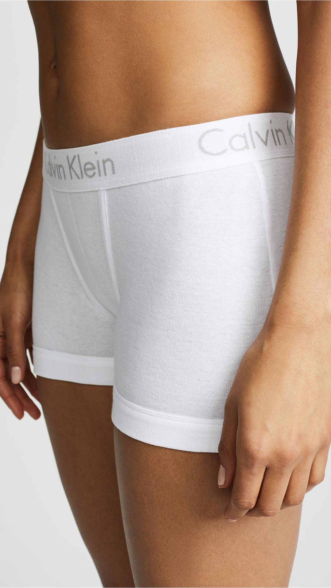 Calvin Klein Cotton Body Boy Shorts in White | Lyst