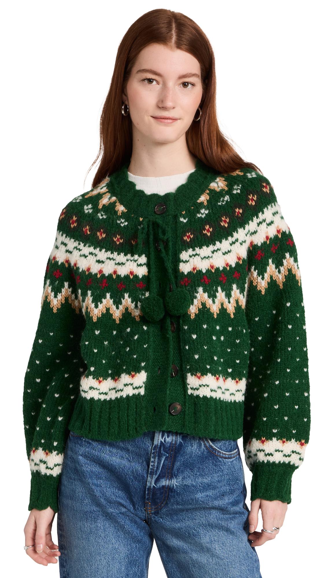 The Great The Ice Rink Cardigan in Green | Lyst