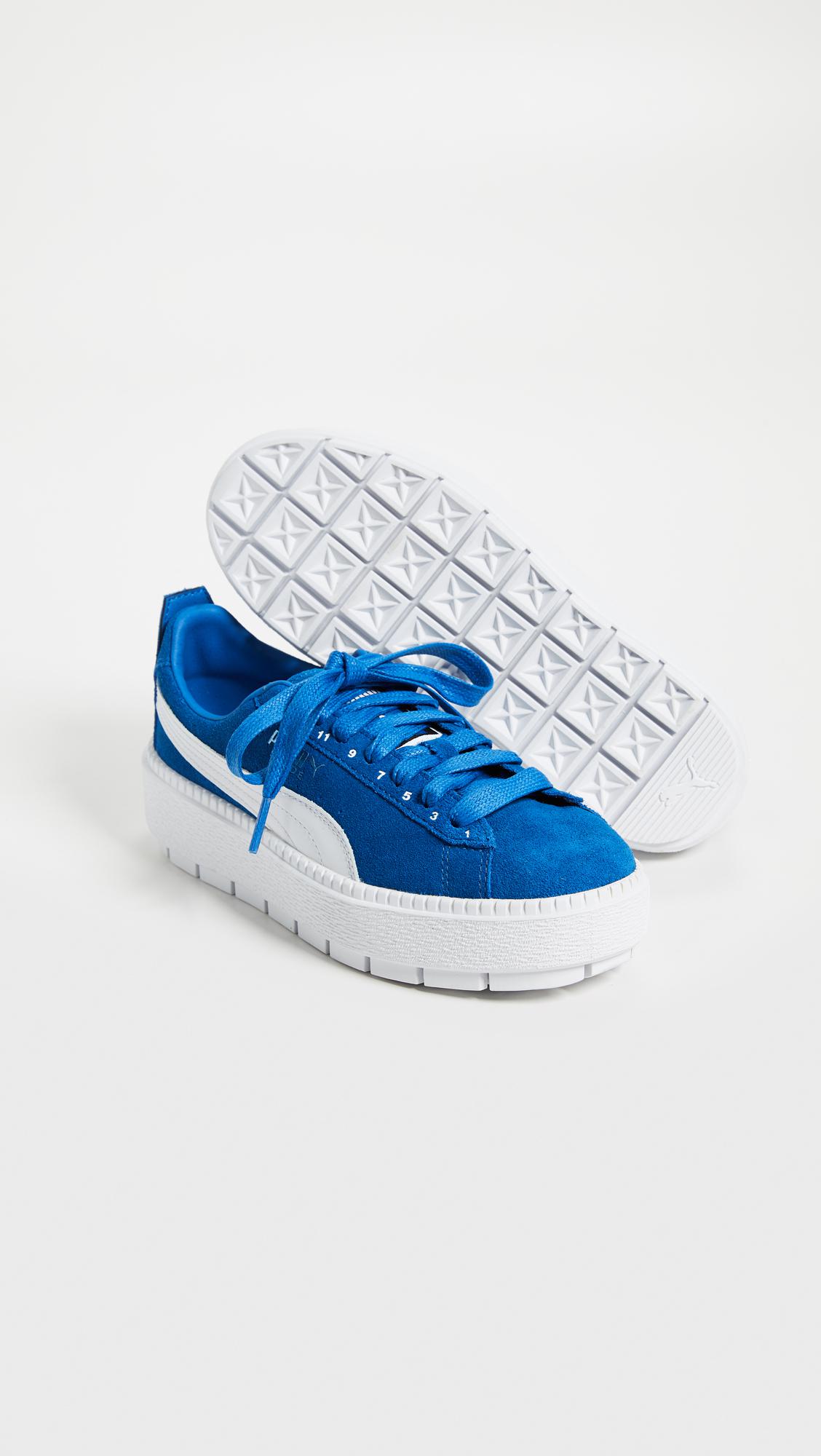 PUMA X Ader Error Platform Sneakers in Blue | Lyst