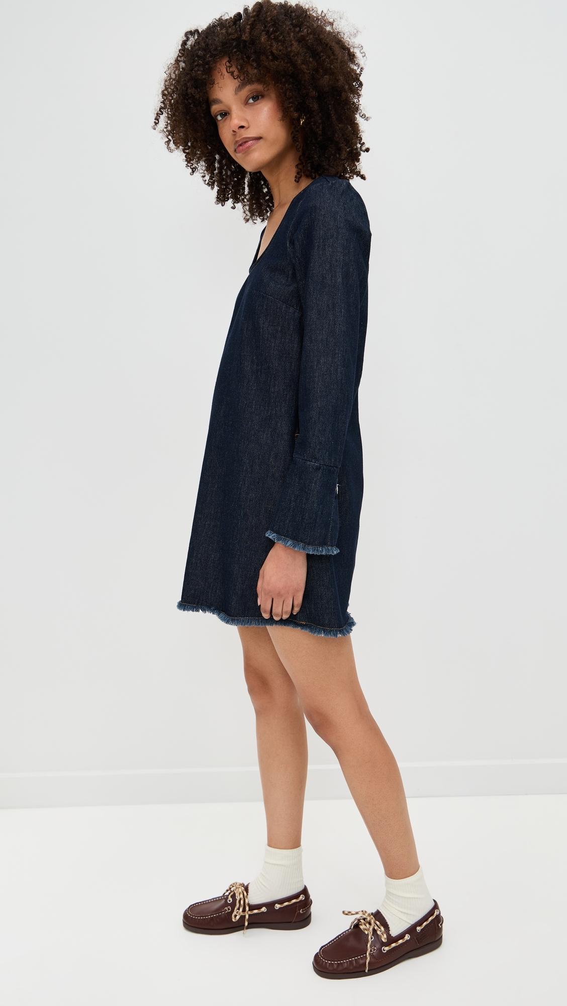 aligne denim mini dress Grace | Denim Pocket Dress in Indigo