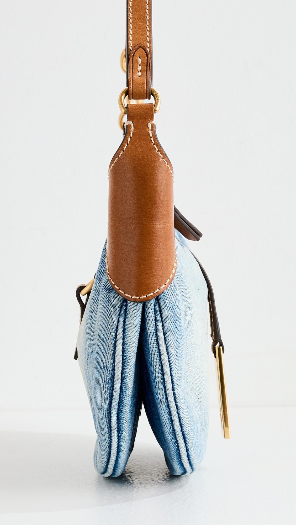 Polo Ralph Lauren Denim Shoulder Bag in Blue | Lyst