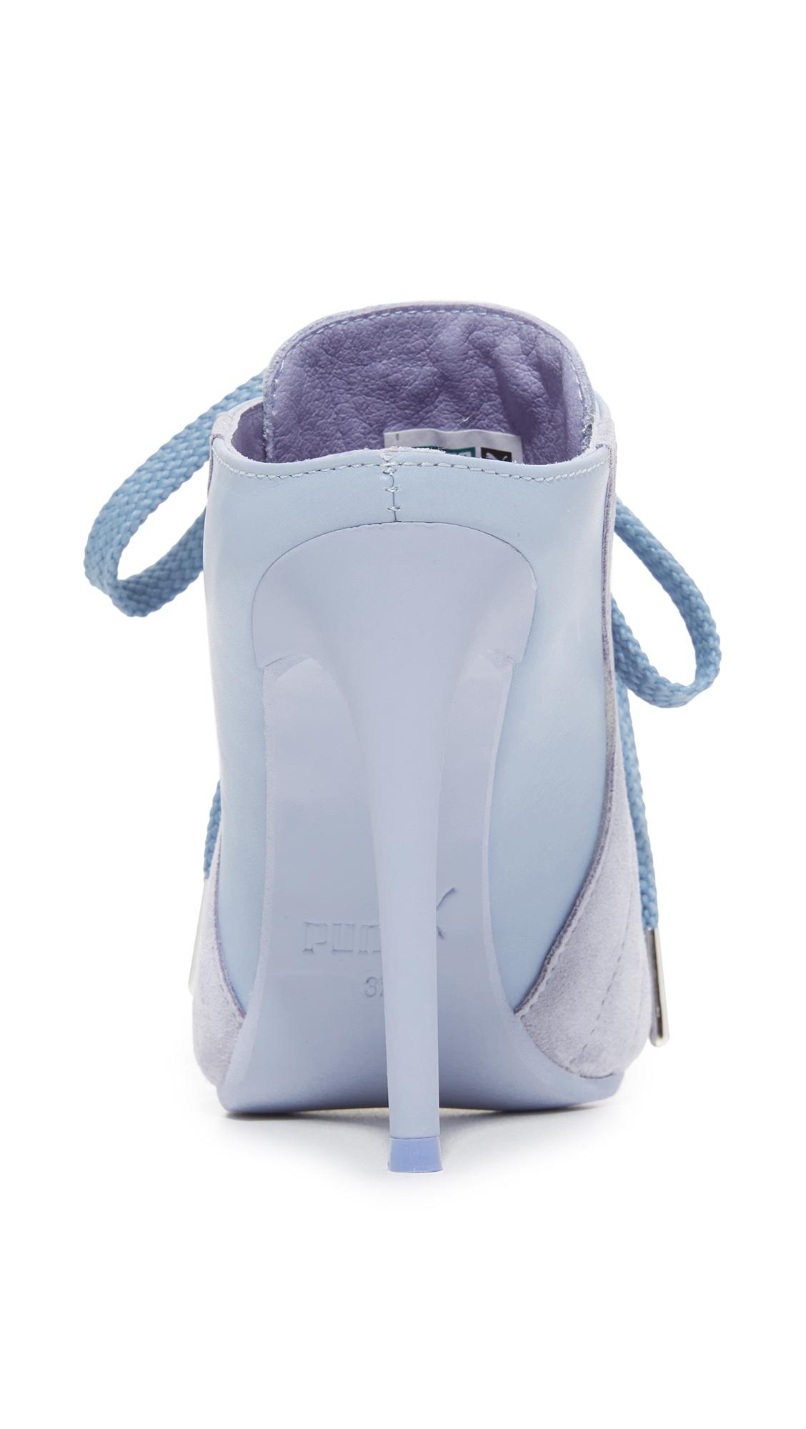 PUMA Fenty X Mule Heels in Blue Lyst