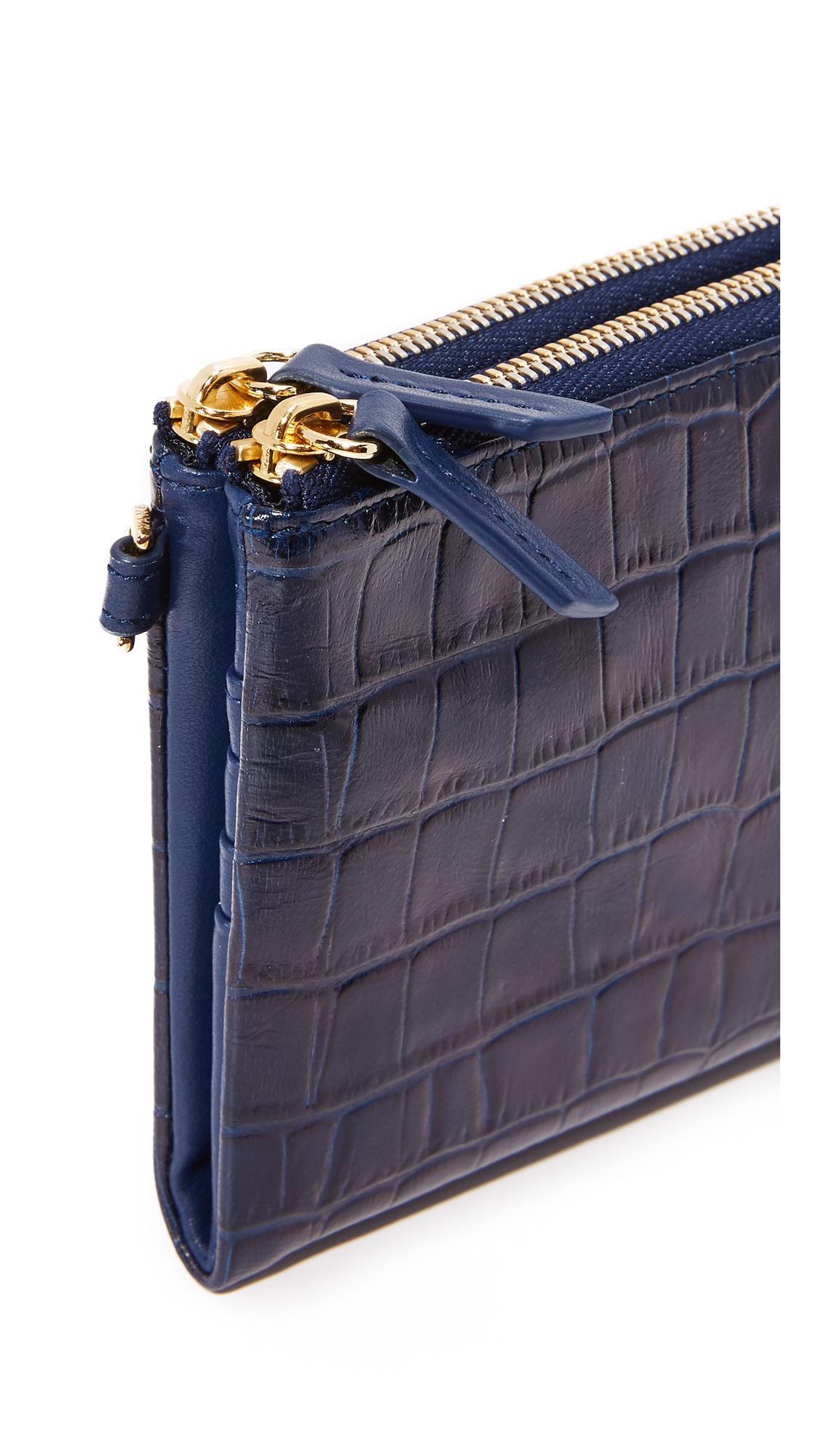 Want Les Essentiels De La Vie Leather Slim Aquino Wallet In Blue Lyst