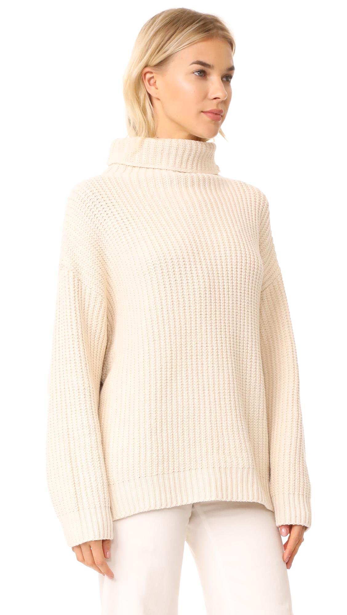Free People Swim Too Deep Pullover Sweater in White - Lyst