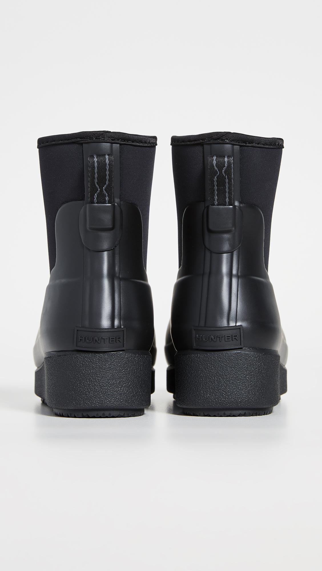 HUNTER Refined Creeper Neo Chelsea Boots in Black | Lyst