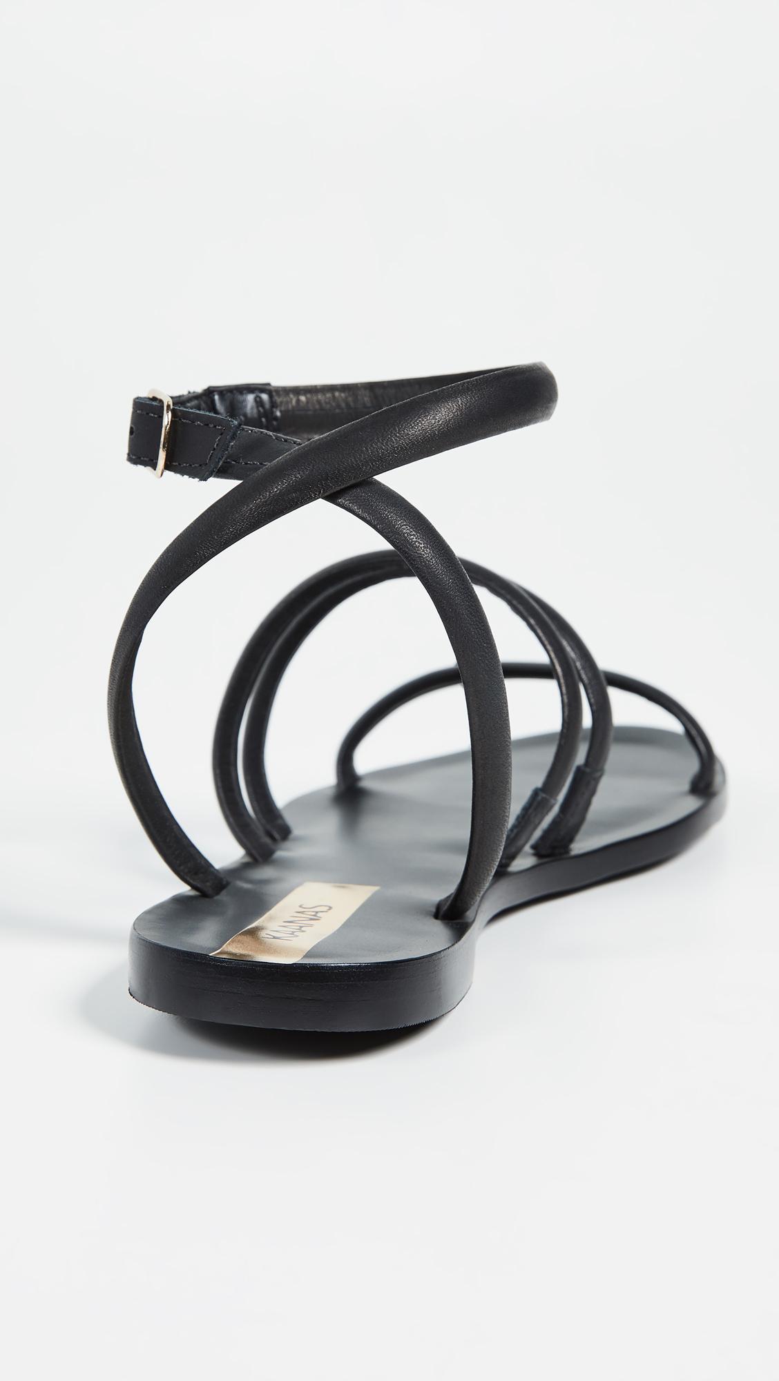 kaanas diamantina strappy sandals