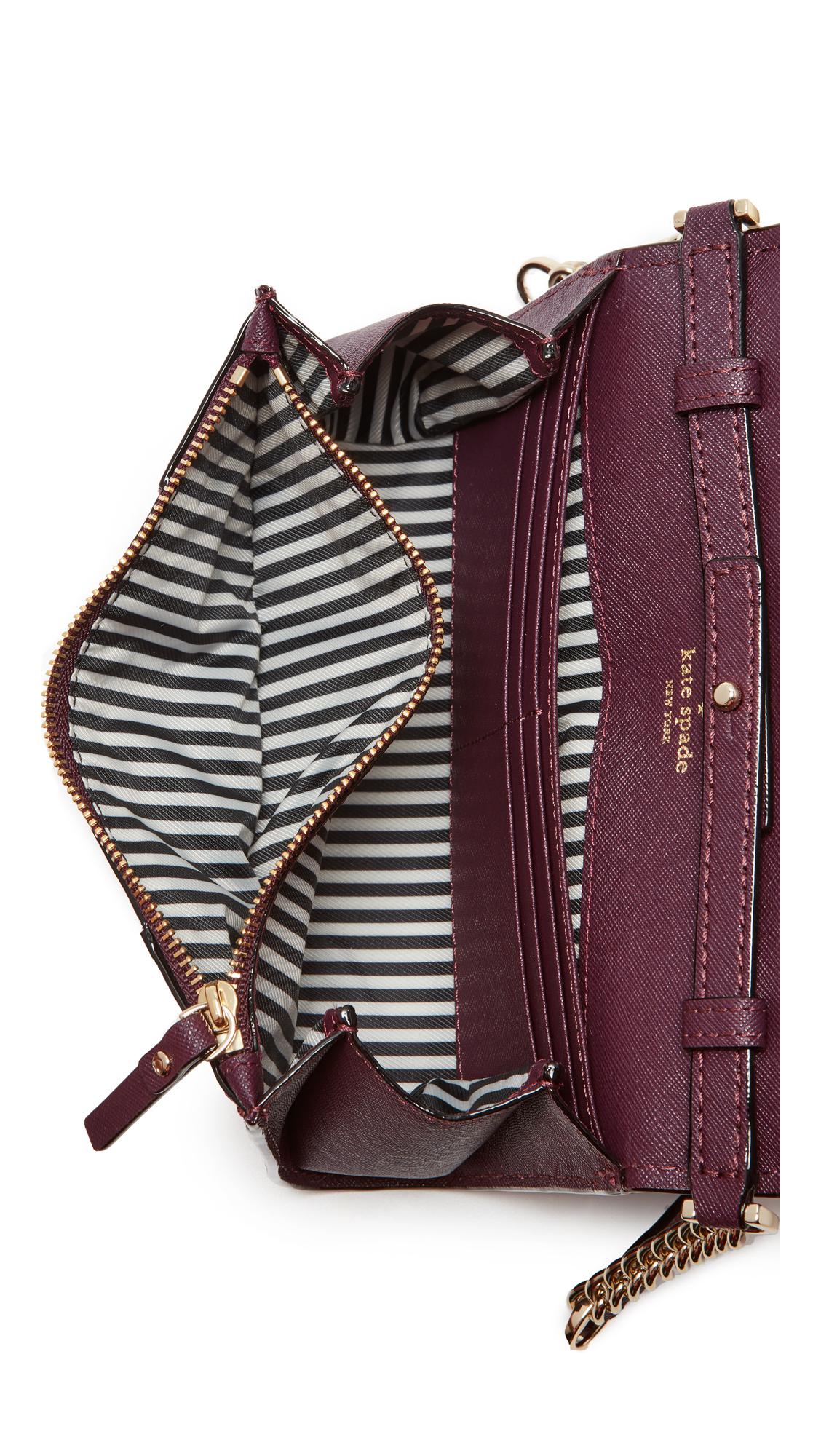 kate spade deep plum crossbody