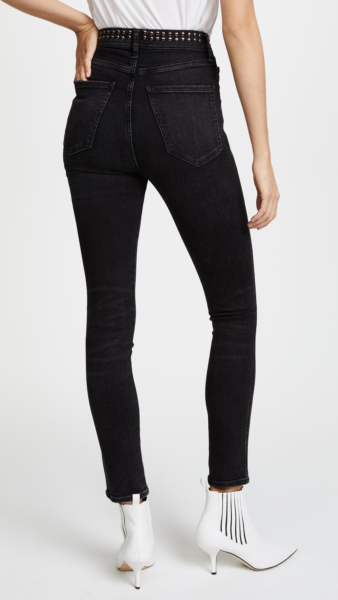 Agolde Denim Roxanne Studded Skinny 