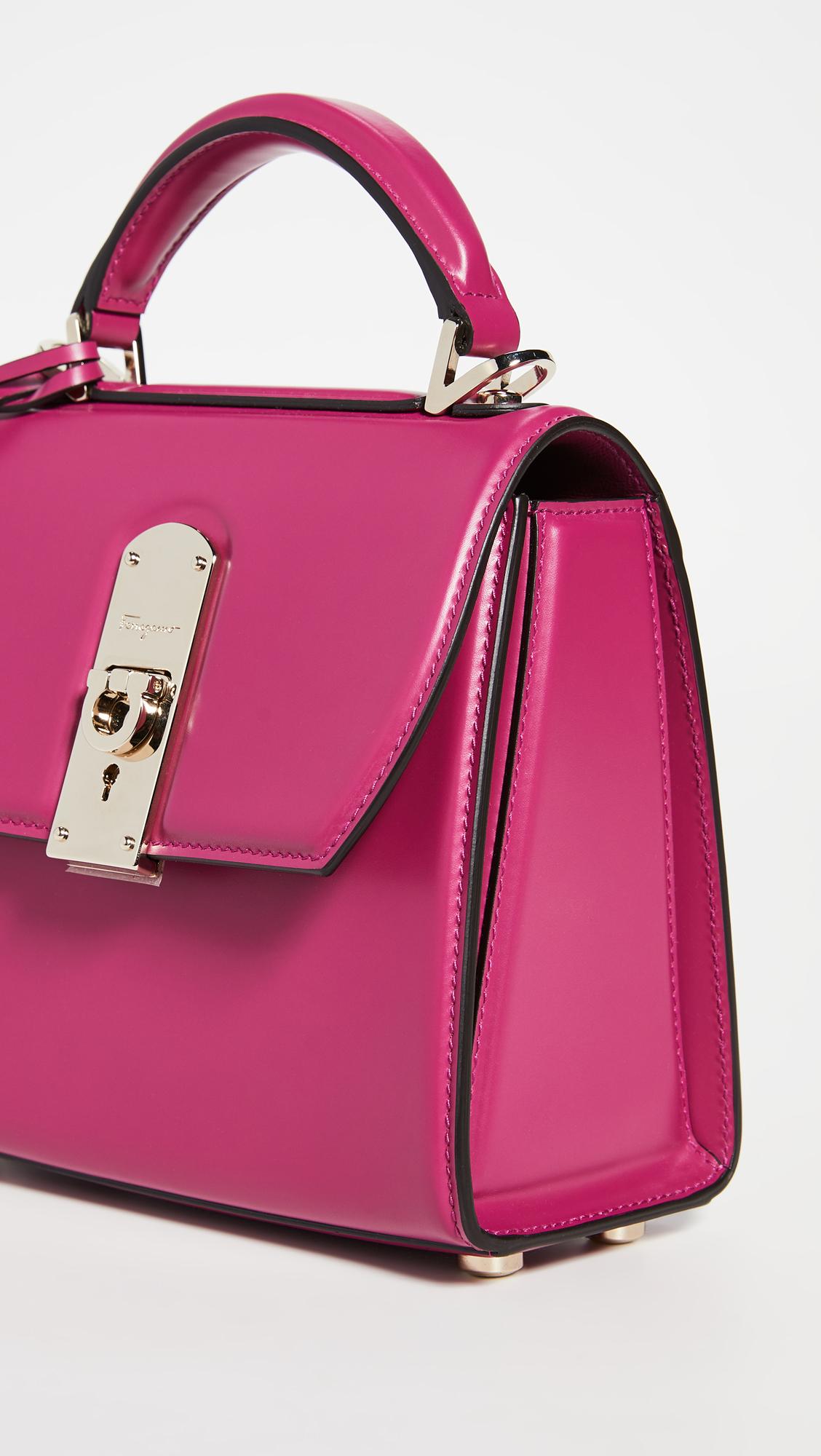 Ferragamo The Piccolo Boxyz Bag in Pink - Lyst