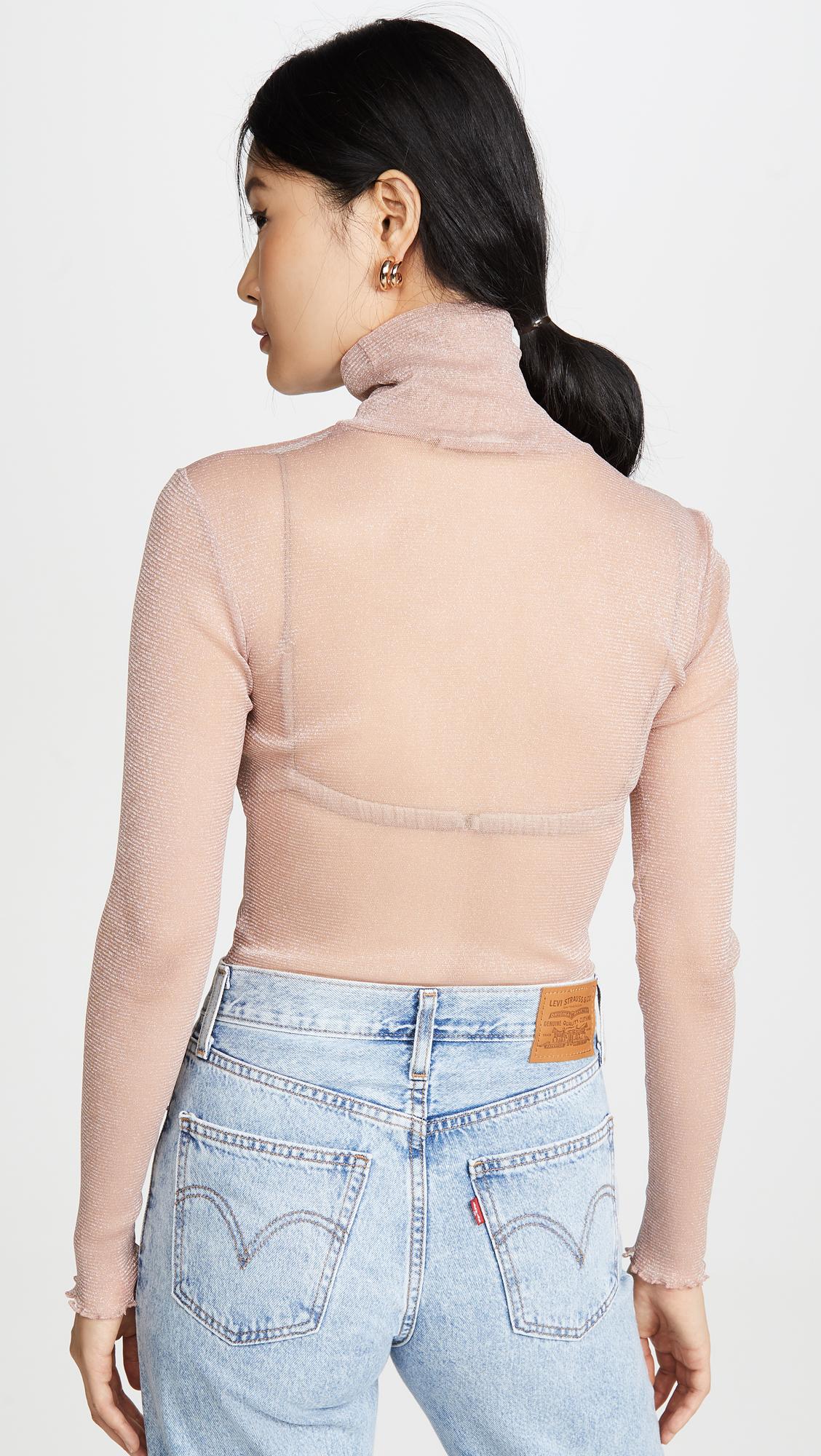 shimmer turtleneck