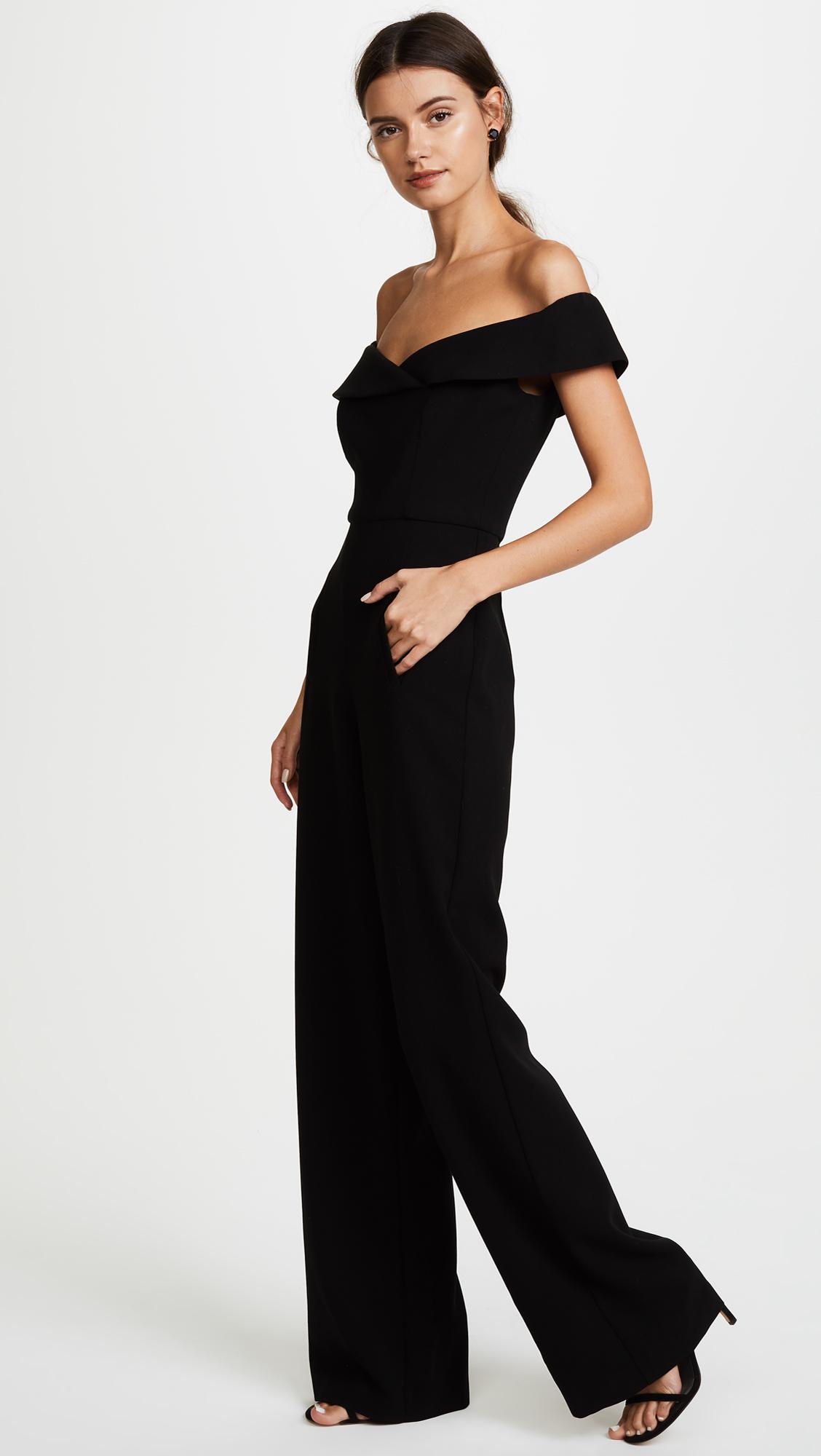 black halo yoli jumpsuit