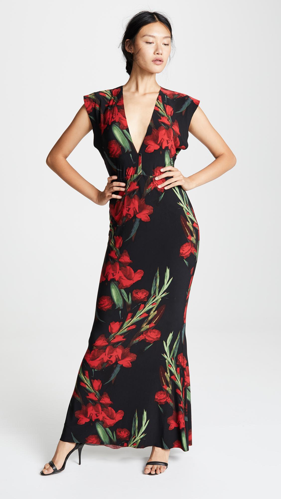 norma kamali rectangle gown