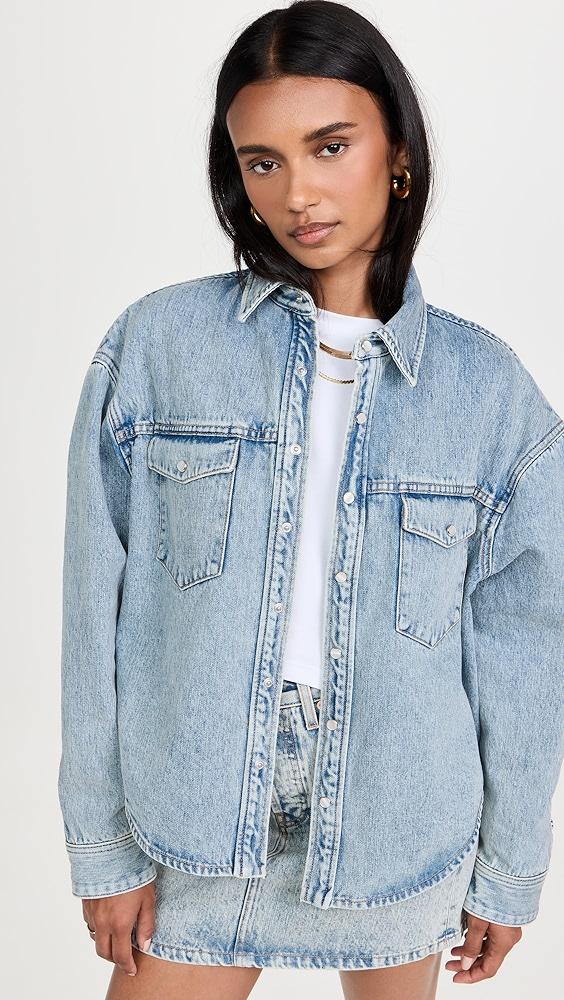 Wardrobe NYC Denim Jacket in Blue Lyst