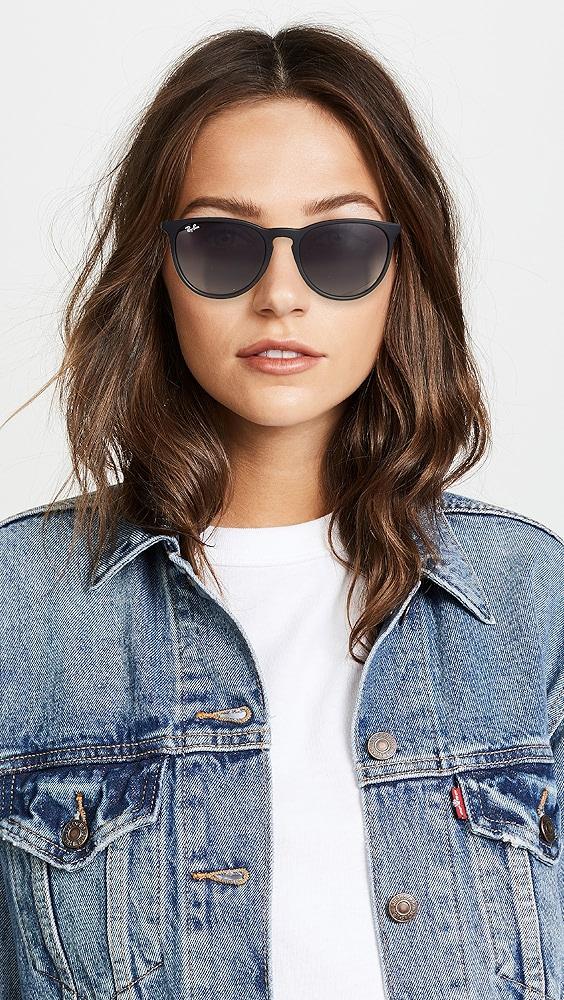 Ray-Ban Rb4171 Erika Sunglasses in Black | Lyst