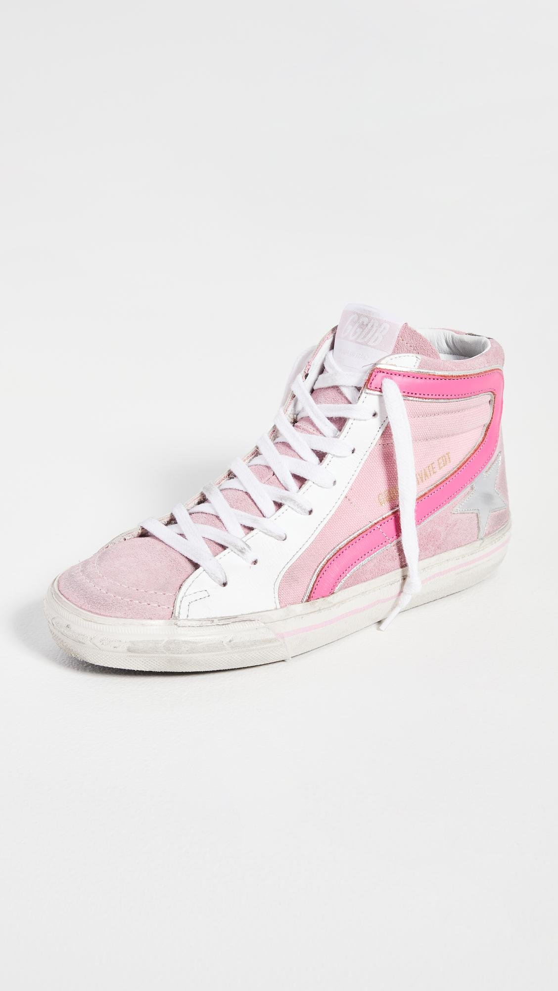 Golden Goose Slide Sneakers in Pink | Lyst