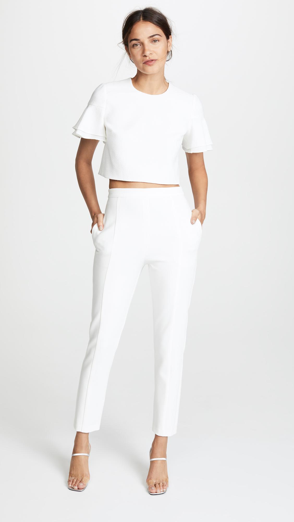 white two piece jumpsuit