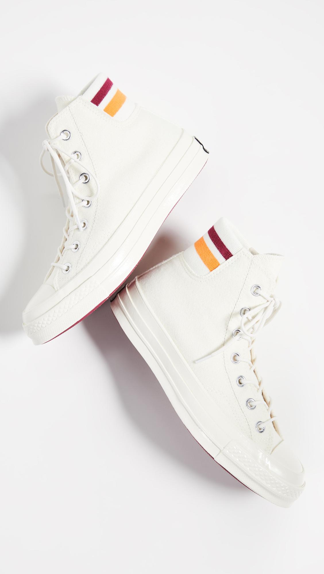 chuck 70 retro stripe high top white