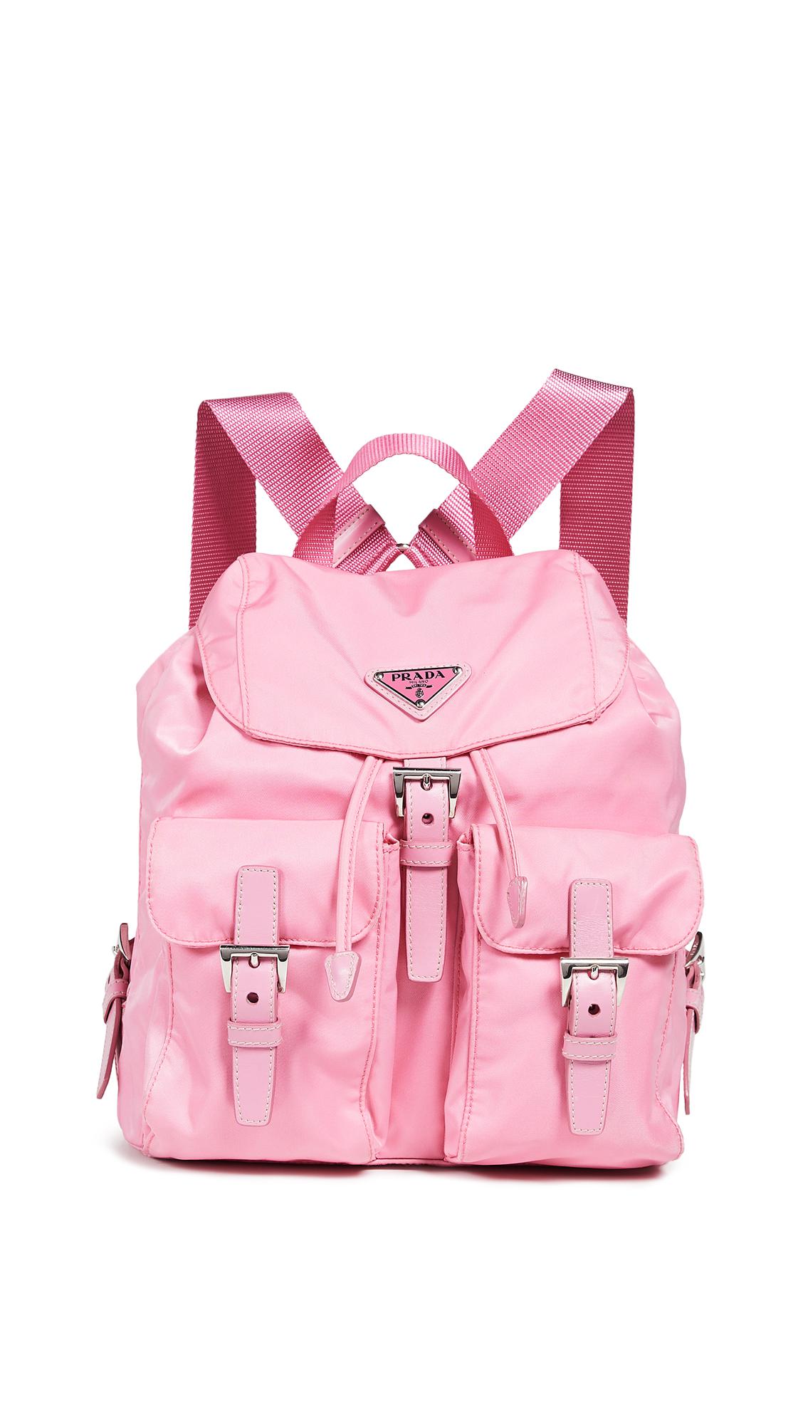 What Goes Around Comes Around Prada Pink Nylon Backpack | Lyst