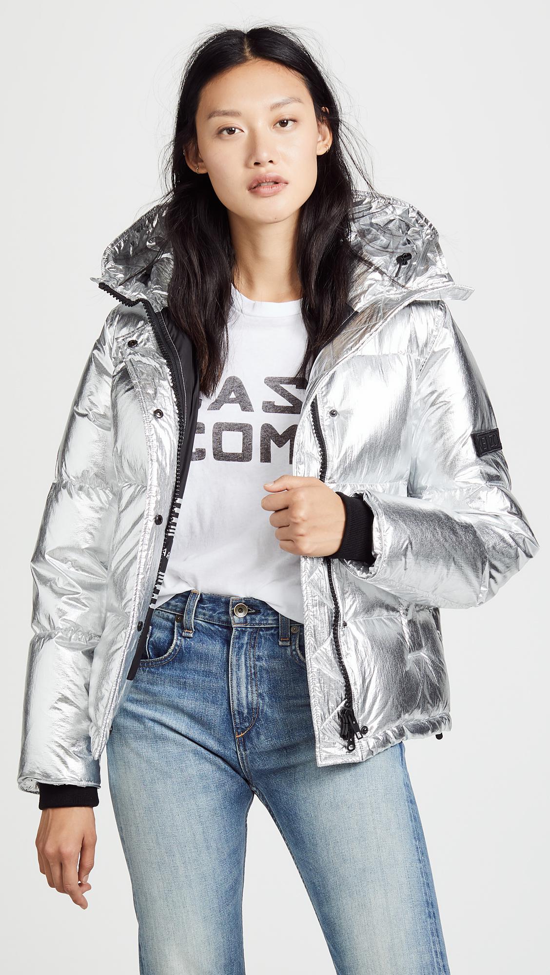 kenzo silver down jacket