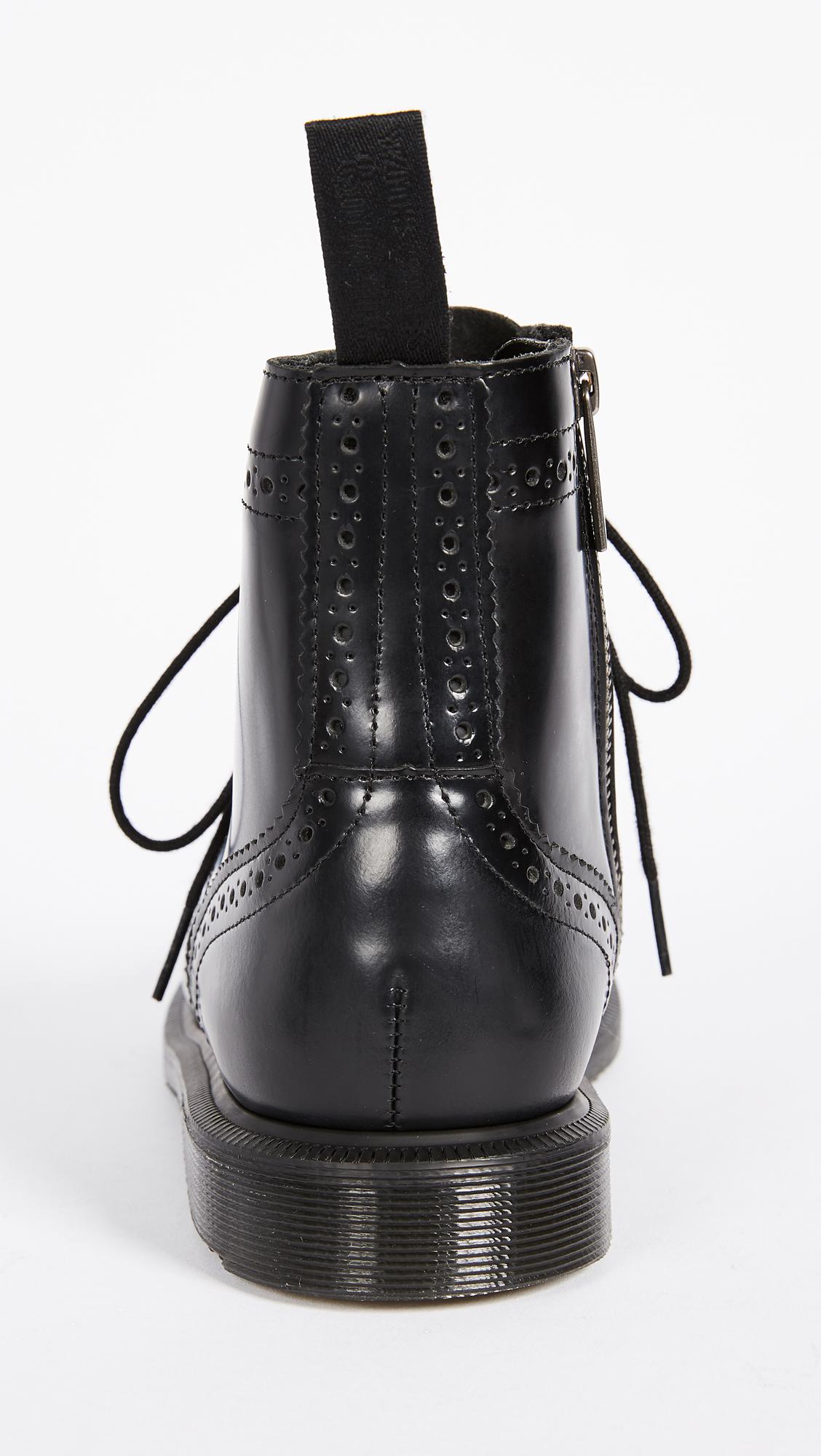 delphine 8 eye brogue boots