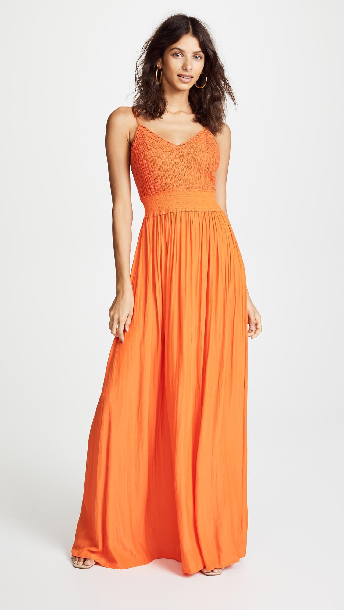 Ramy Brook Synthetic Stella Dress in Bright Orange (Orange) - Lyst