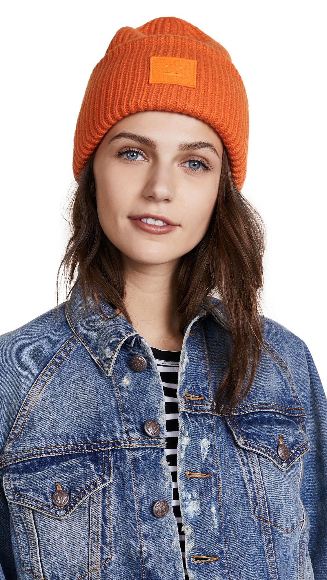 Acne Studios Wool Pansy S Face Hat in 