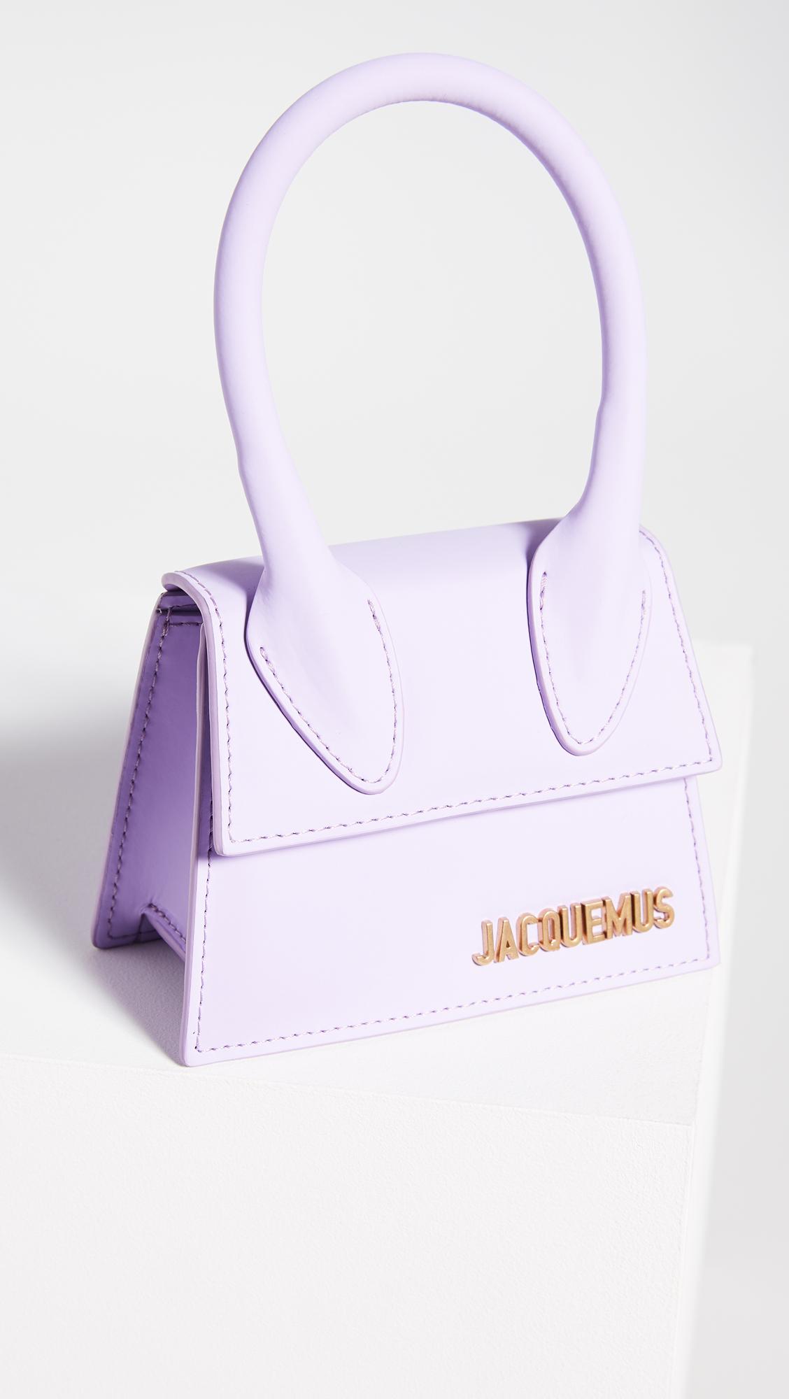 Jacquemus Leather Le Chiquito Bag in Lilac (Purple) - Lyst
