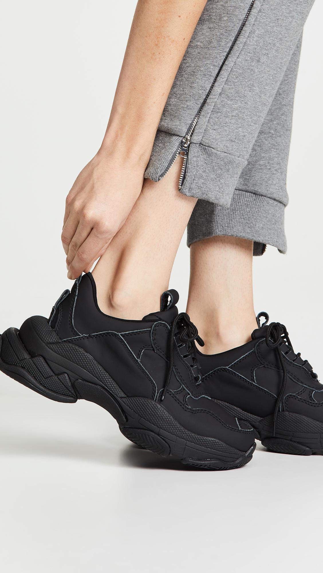 Jeffrey Campbell Leather Lo Fi Sneakers in Black - Lyst