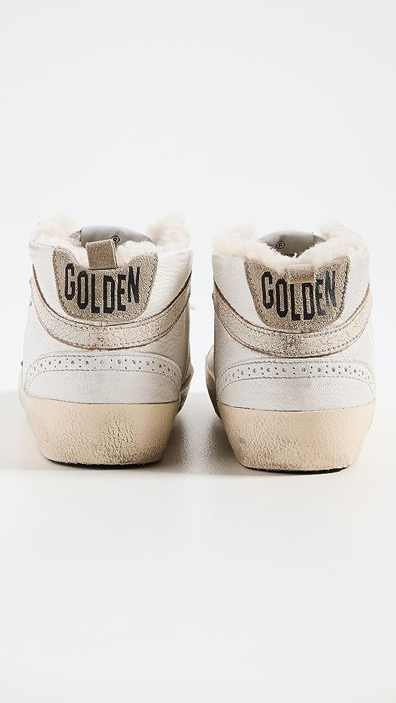 Golden Goose Mid Star Nappa Upper Shiny Leather Star Sneakers in