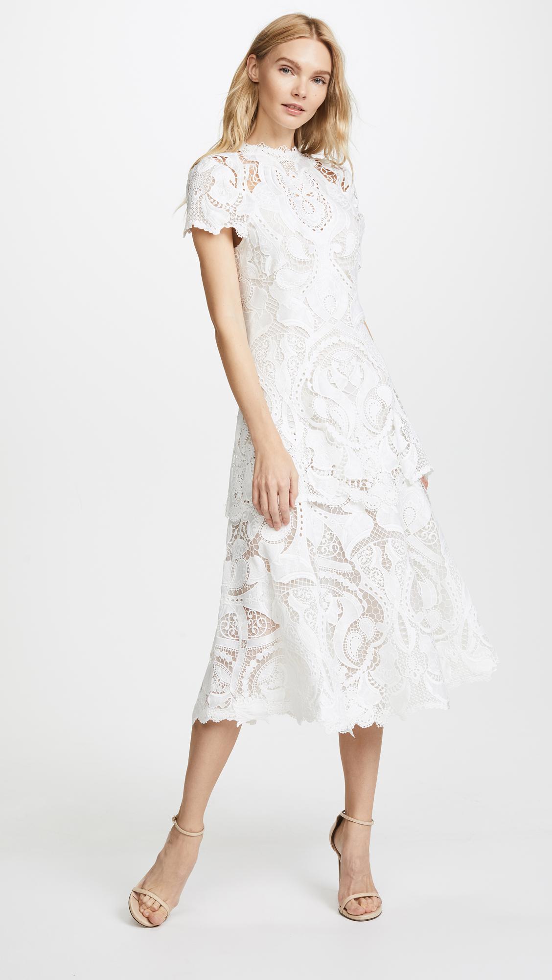 jonathan simkhai lace midi dress