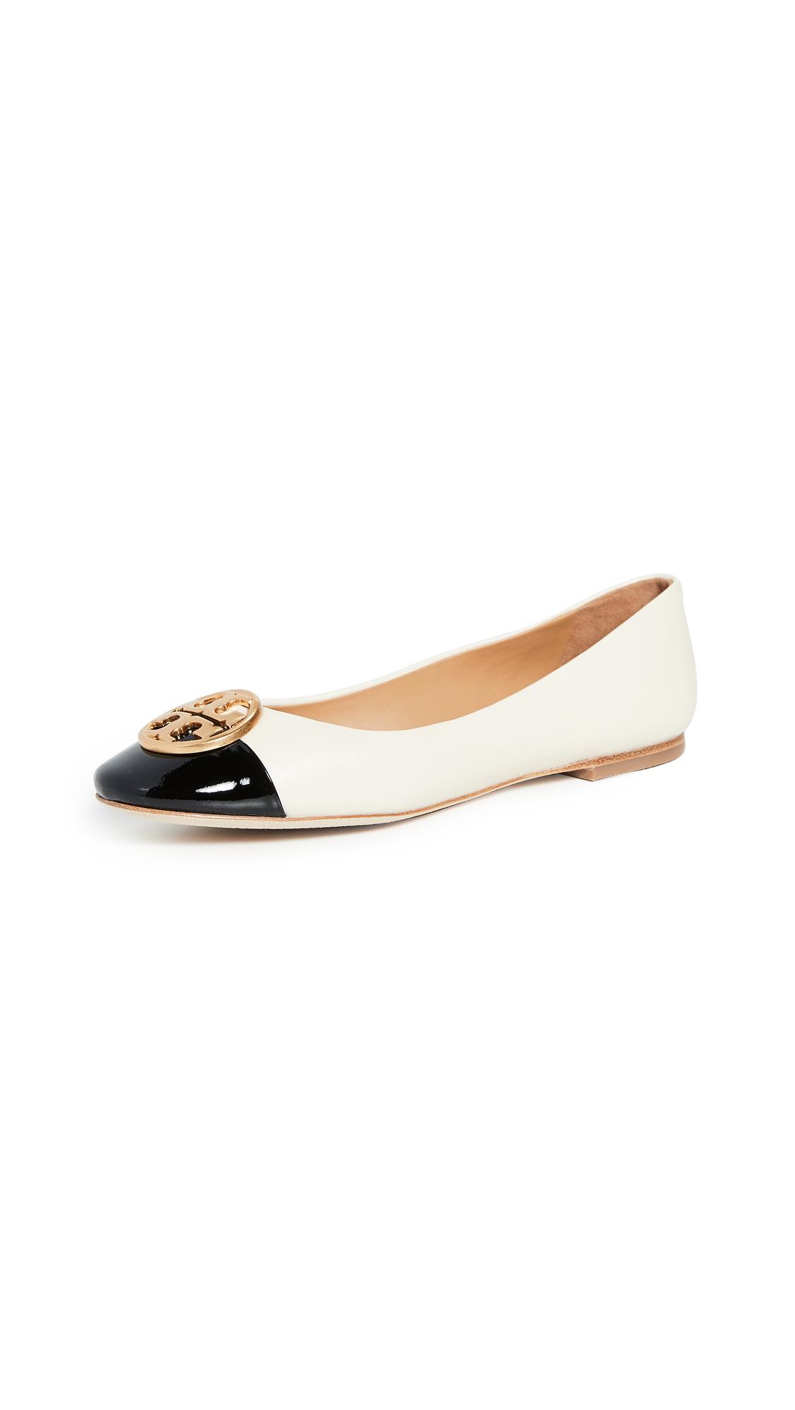 chelsea cap toe ballet flat tory burch