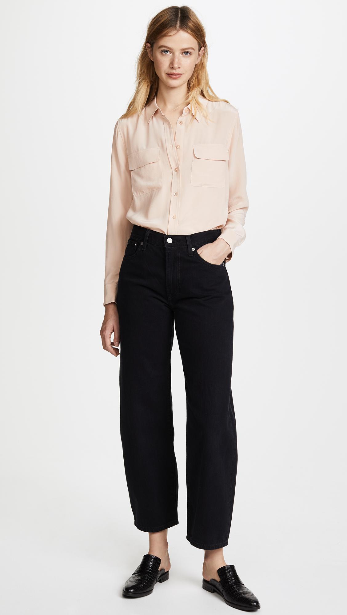 Lyst Equipment Slim Signature Blouse