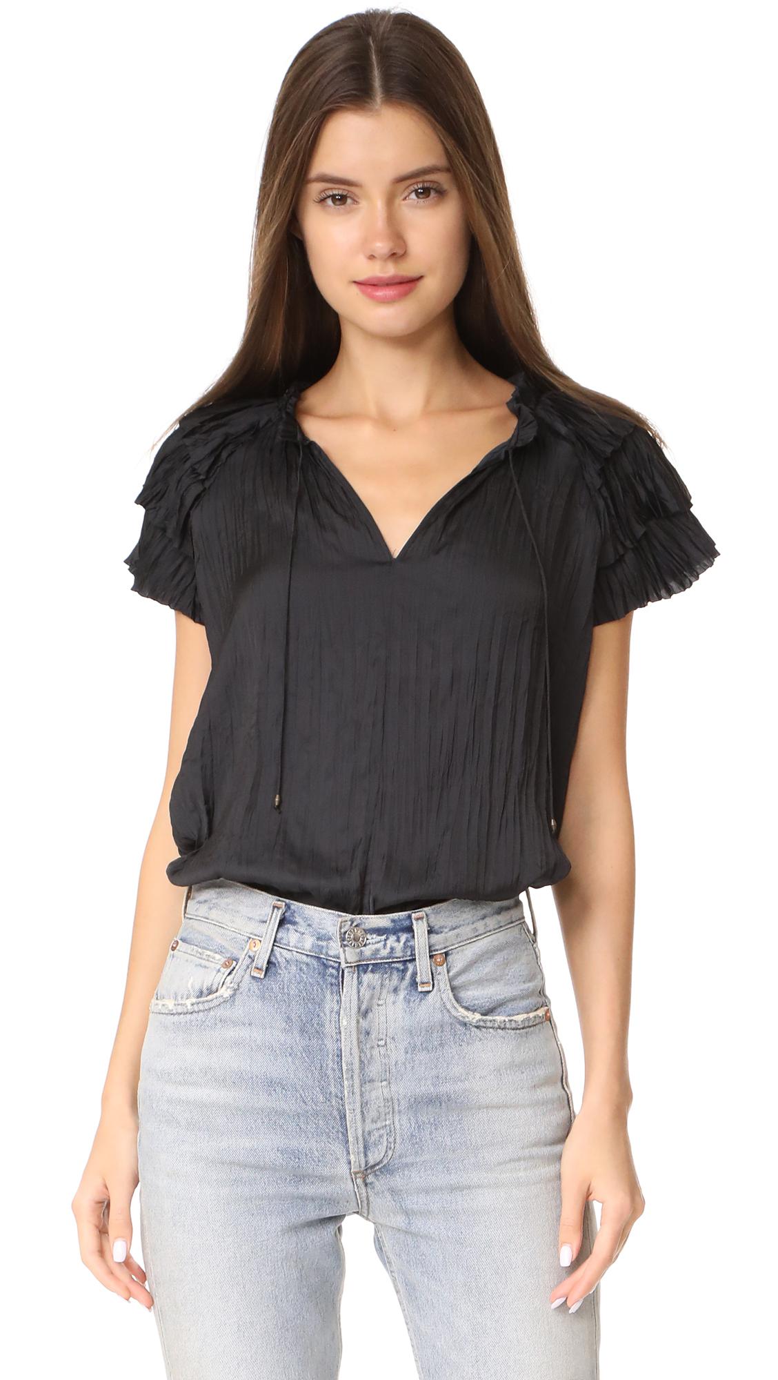 Lyst - Ulla johnson Mara Top in Black