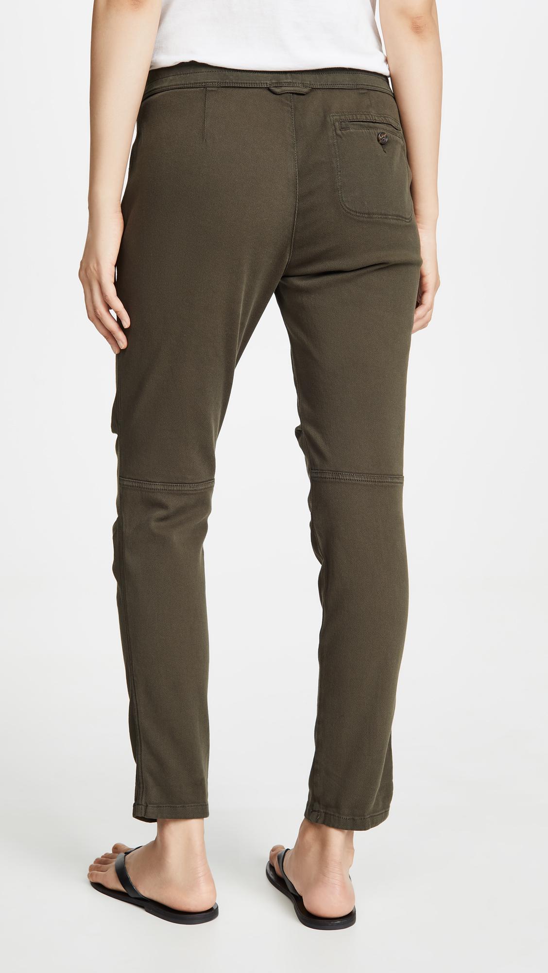 James Perse Cotton Super Soft Twill Pants in Green - Lyst