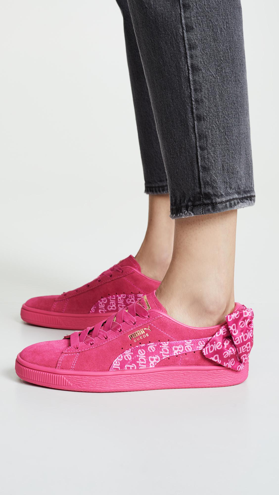 pink barbie puma shoes
