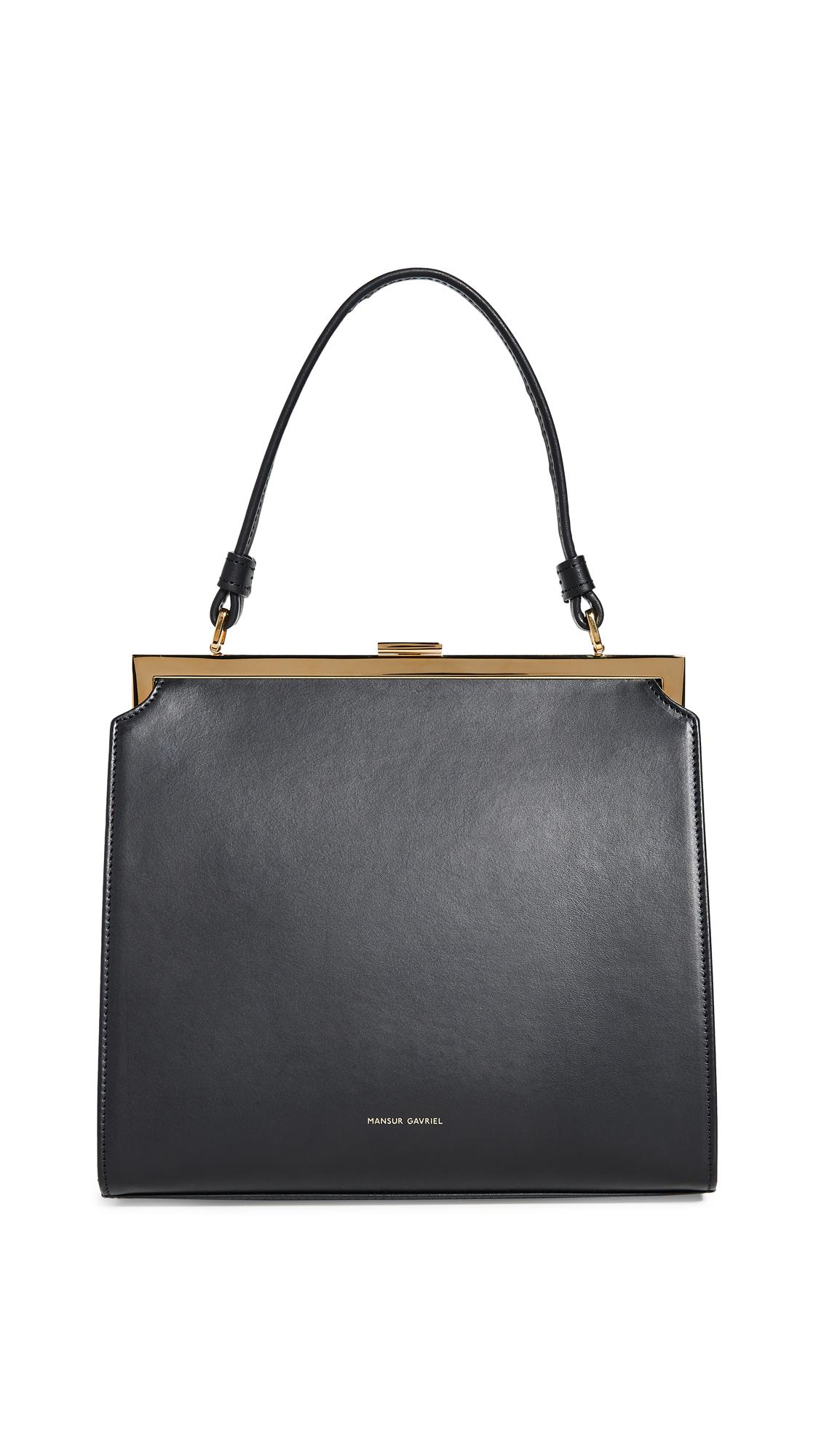 Mansur Gavriel Leather Elegant Bag in Black Lyst