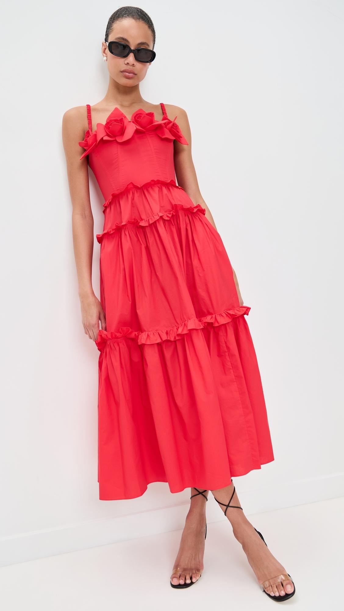 aknvas red ruffle dress The Henriette ruffle gown 12