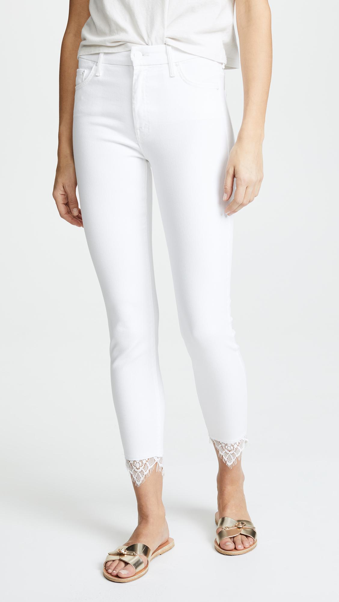 mother jeans white