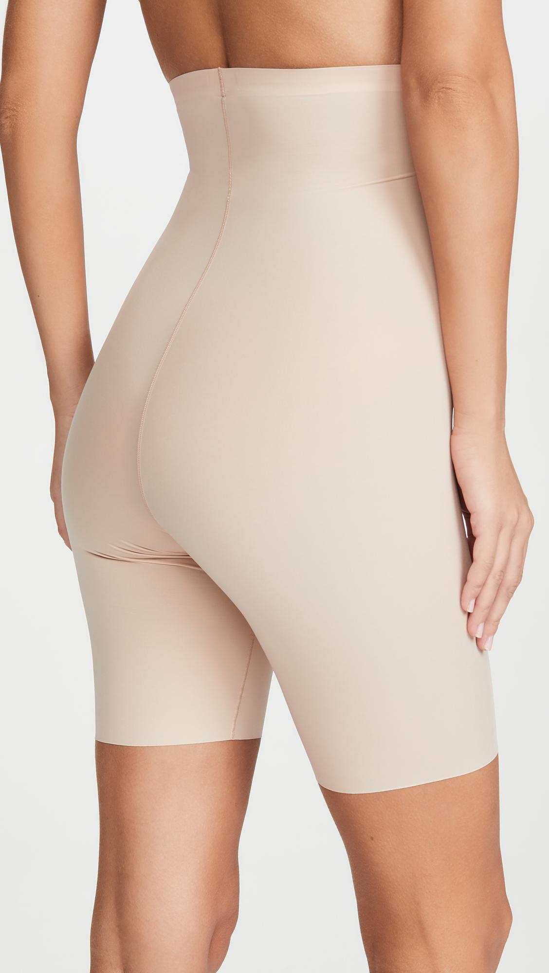 Spanx Thinstincts High Waisted Mid-thigh Shorts in Natural