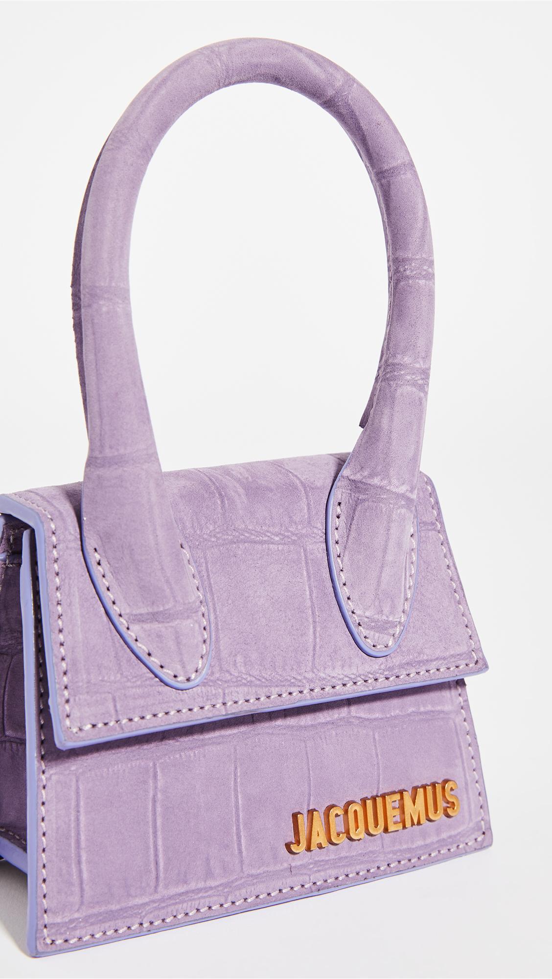 Jacquemus Leather Le Chiquito Bag in Purple | Lyst