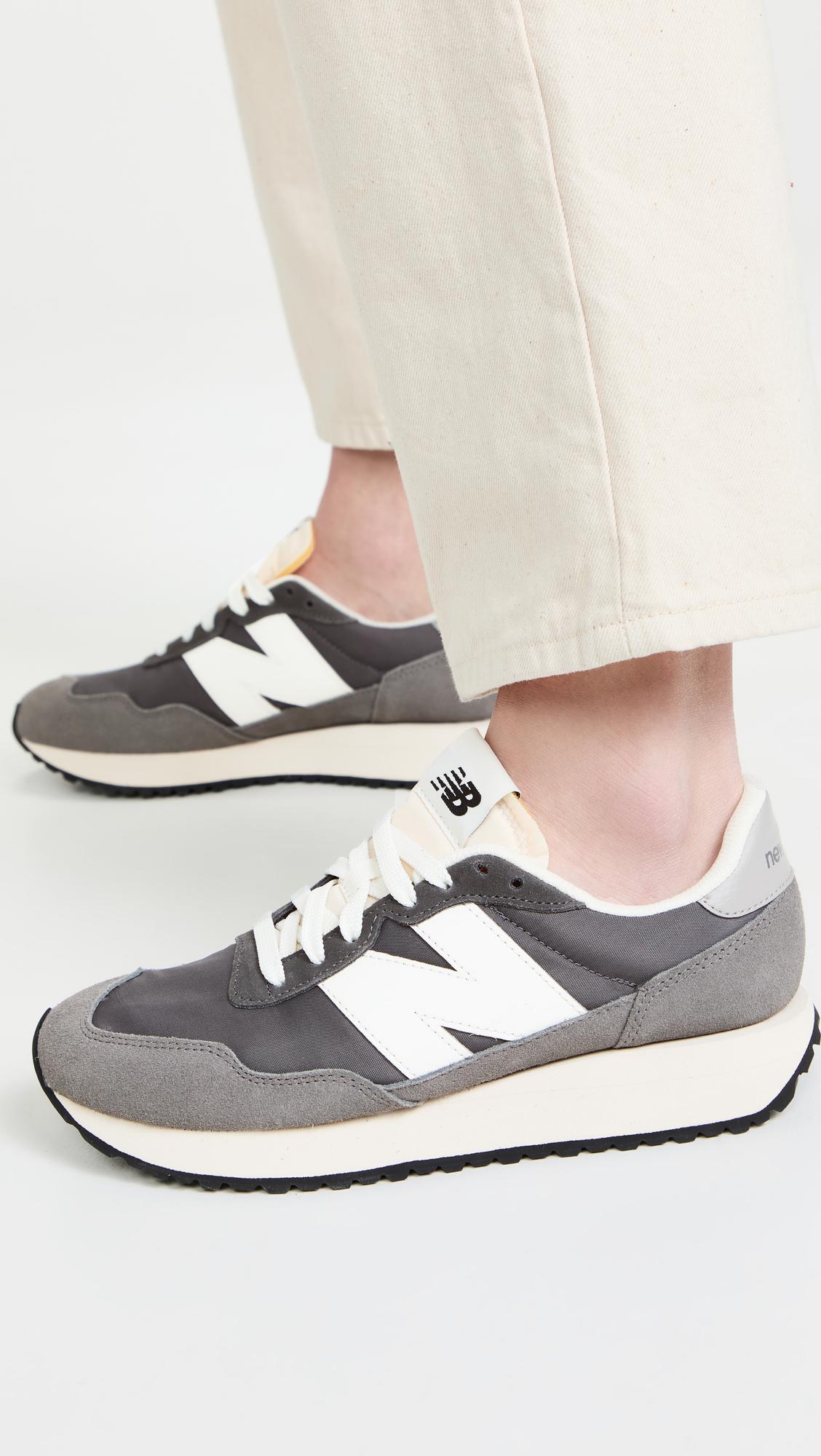 Leather 237 Lace Up Sneakers | Lyst