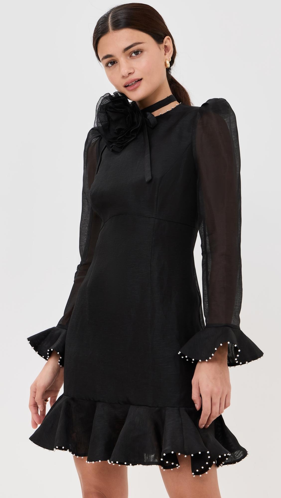 zimmermann crush mini dress Buttoned Lilac Floral blueandcream A silk linen mini dress featuring a crew neckline with a thick crystal trim Zimmermann Crush Twist Front Mini