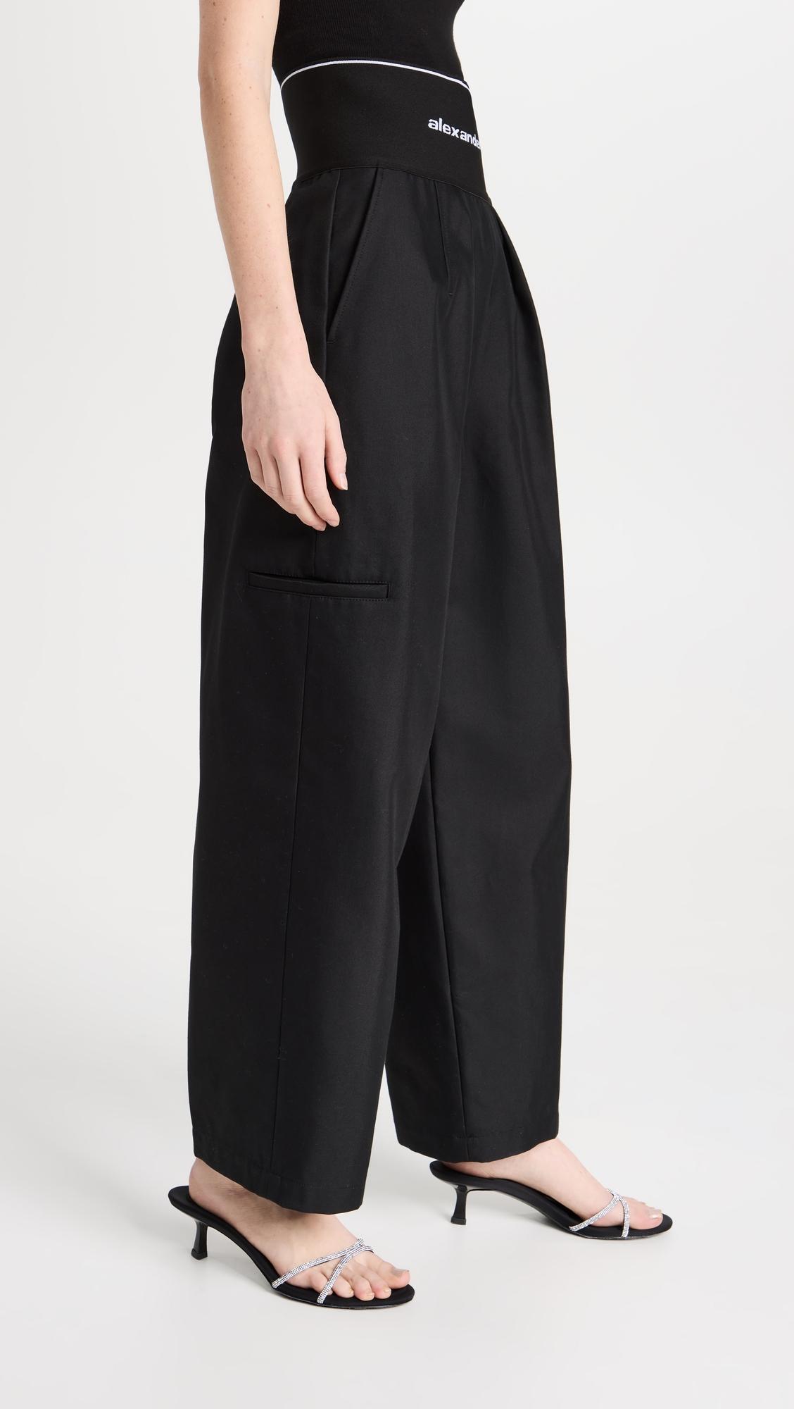 Alexander Wang Carrot Pants With Exposed Zipper And Logo