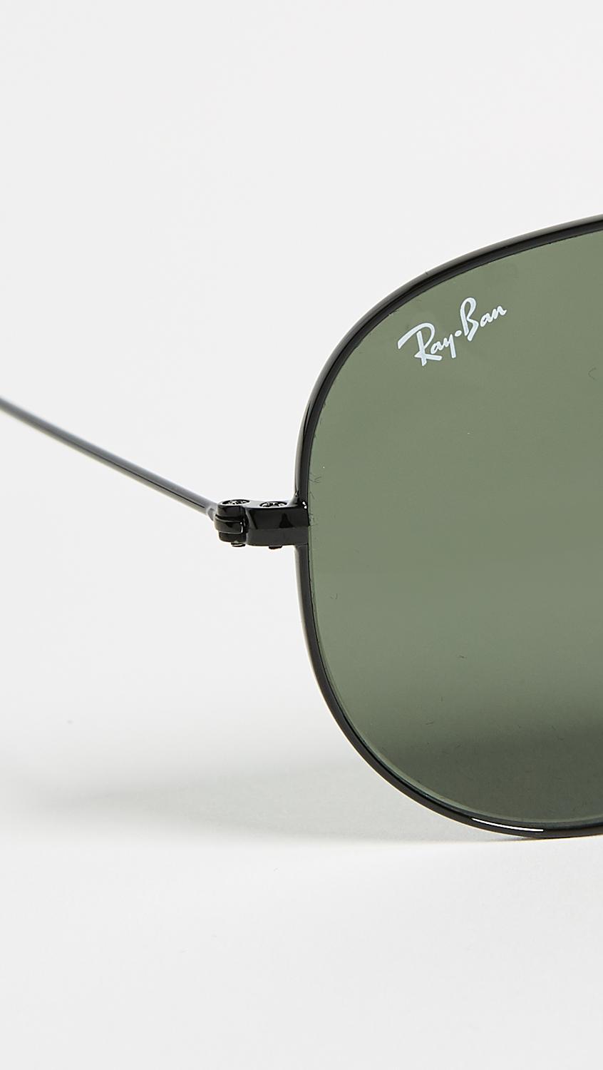 Ray Ban Rb3025 Classic Aviator Sunglasses In Black Lyst Ray Ban Rb3025 Classic Aviator Sunglasses In Black Lyst