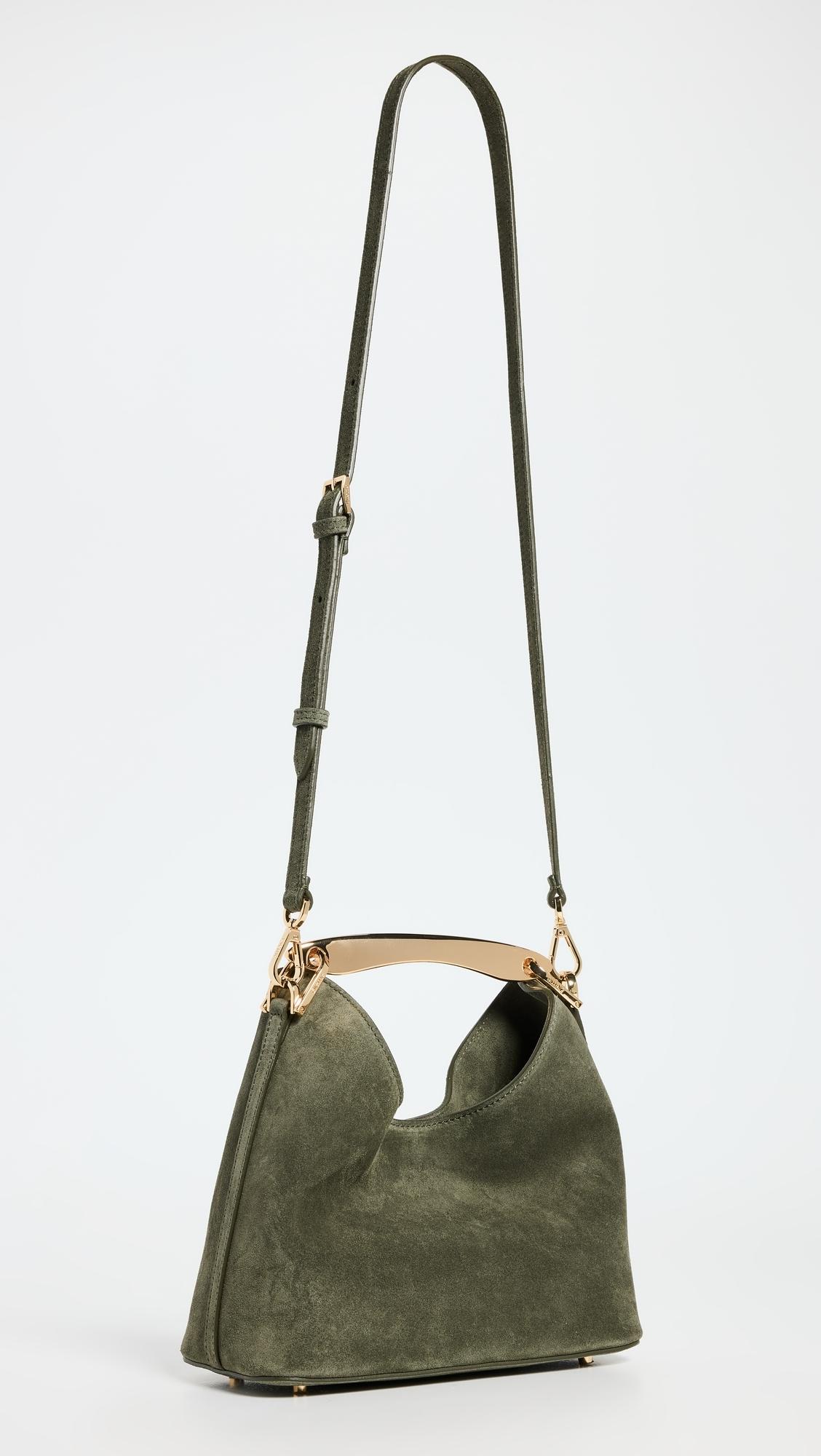 【Elleme】Boomerang Small Suede Bag Small Boomerang Suede Khaki - French Handbags for Women - Elleme