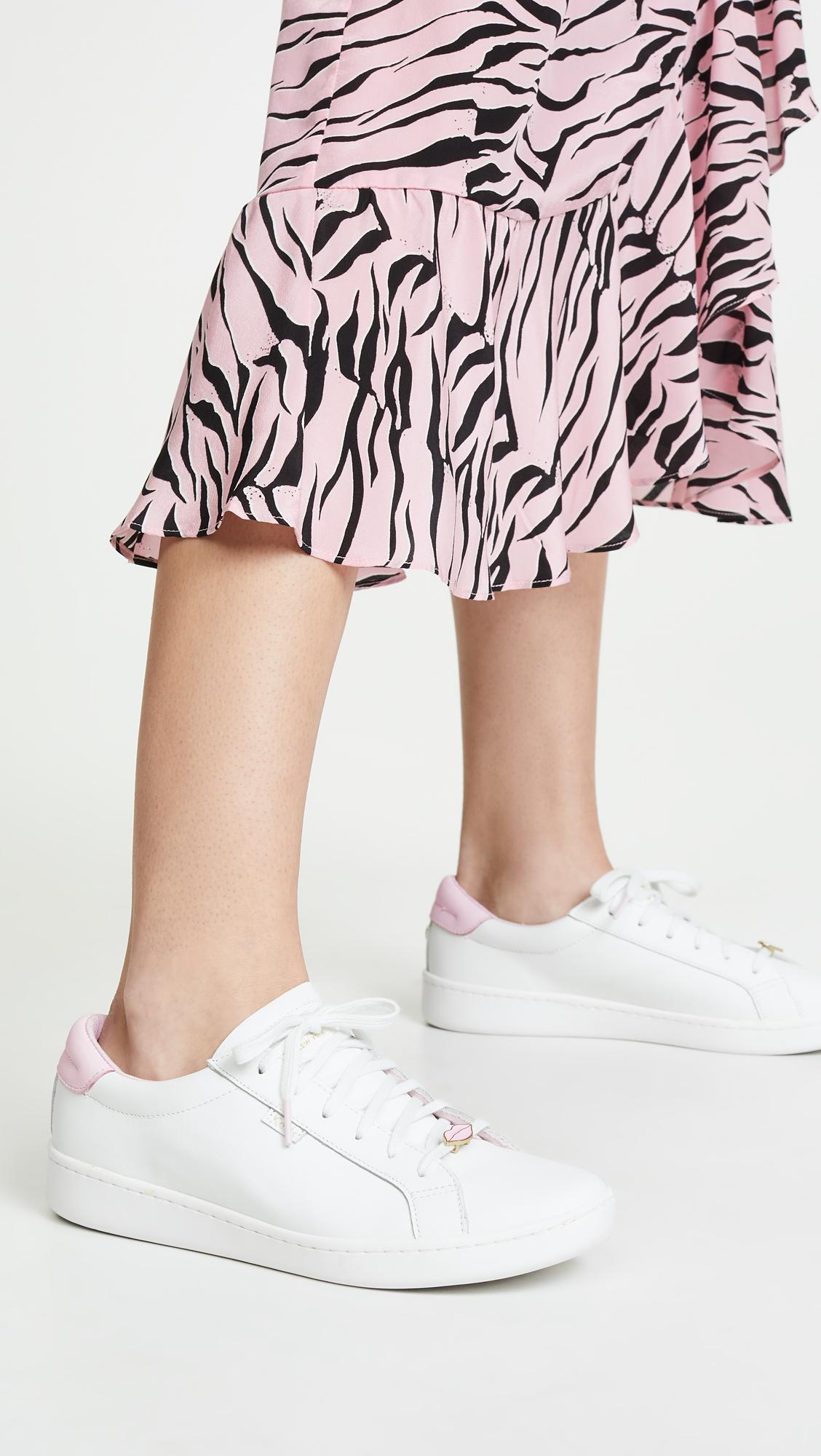 Keds X Kate Spade Ace Lips/hearts Sneakers in White | Lyst