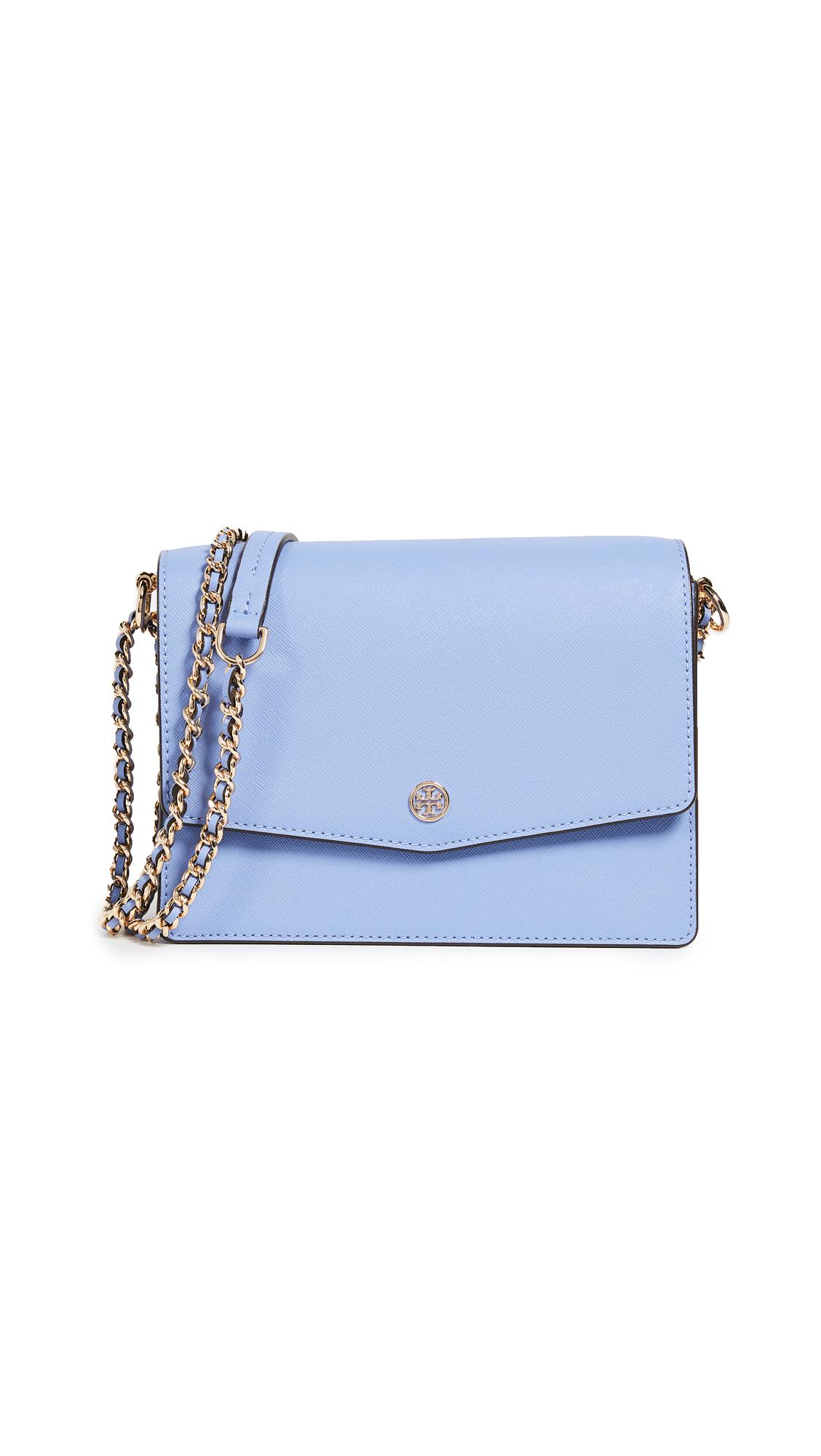 Tory Burch Robinson Convertible Shoulder Bag in Blue | Lyst