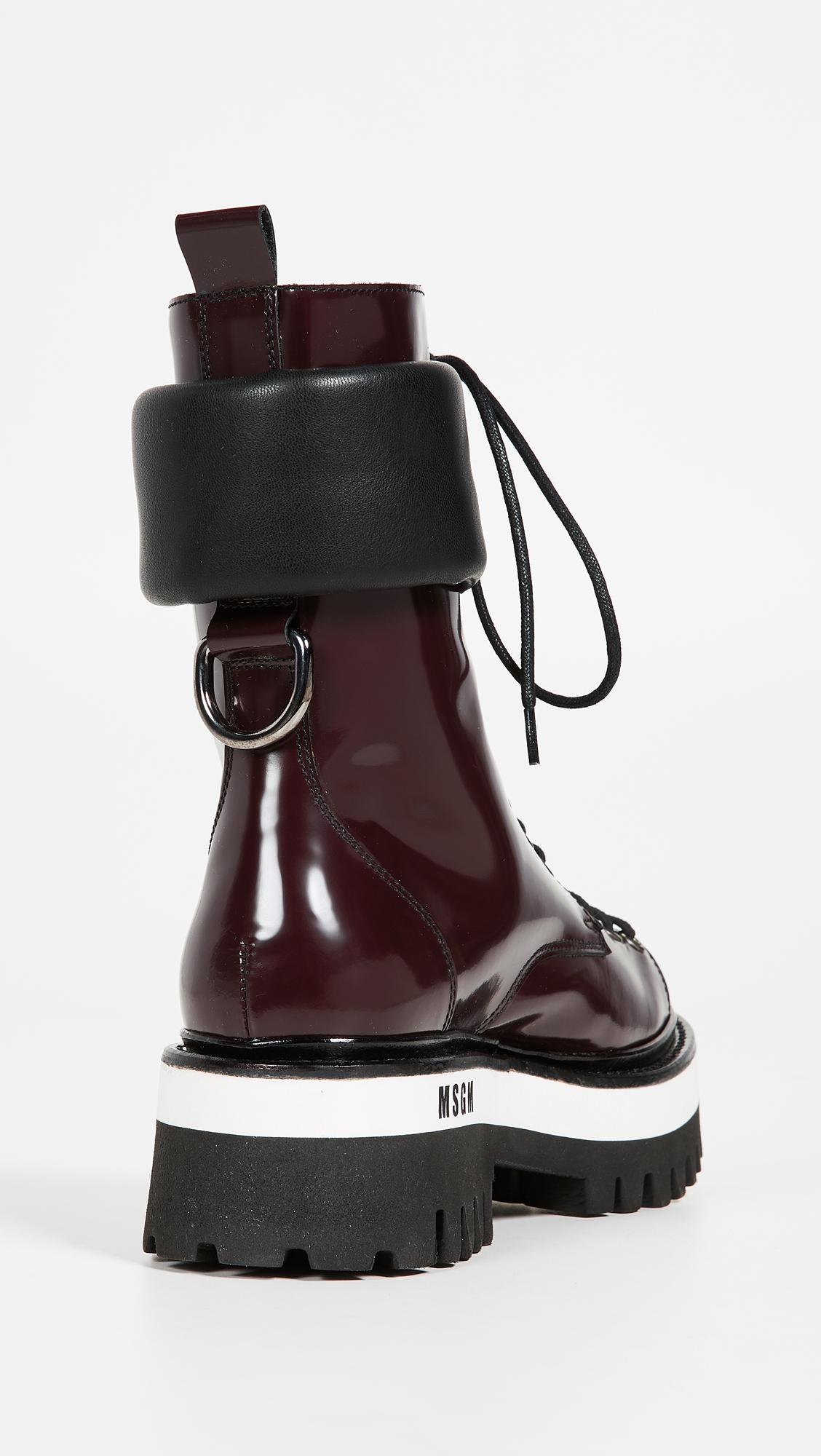 msgm lace up boots